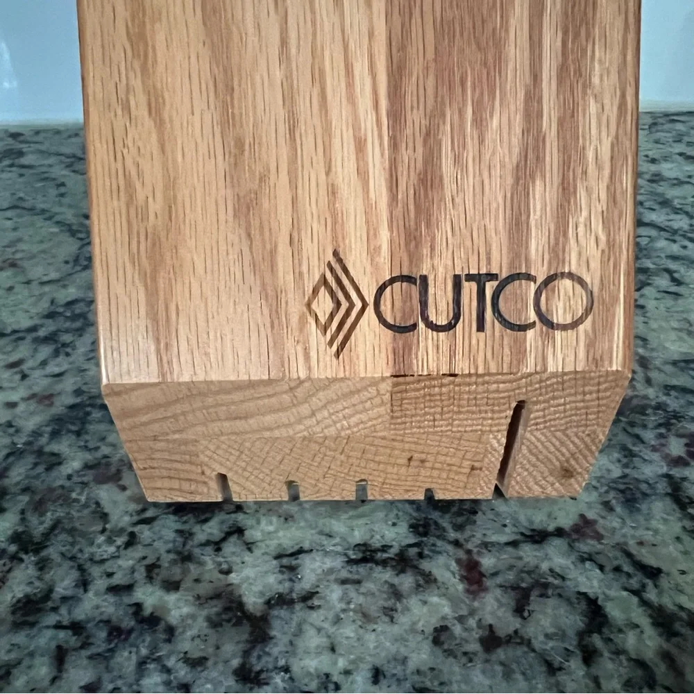 Vintage Cutco Space Saver Wooden Knife Block